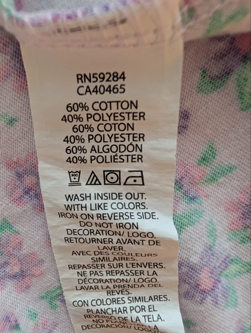 The Children's Place Girls' Pink Floral Knot-Front Dress Cotton Size 5T - Picture 8 of 9